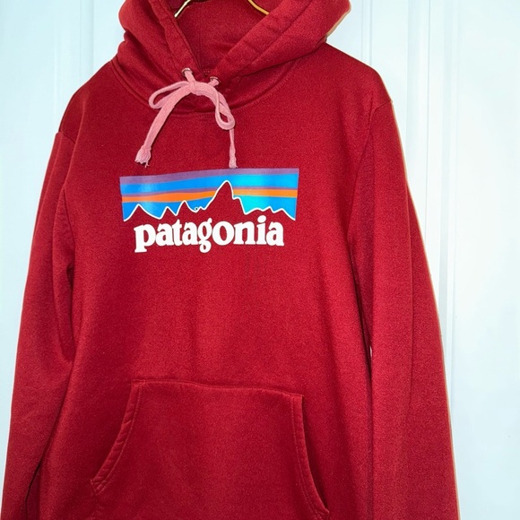 Patagonia Red Fleece Sweater with Hood - Picture 12 of 14